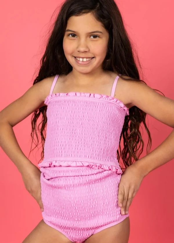 Ultimate Pink | Youth Smocked Bottoms