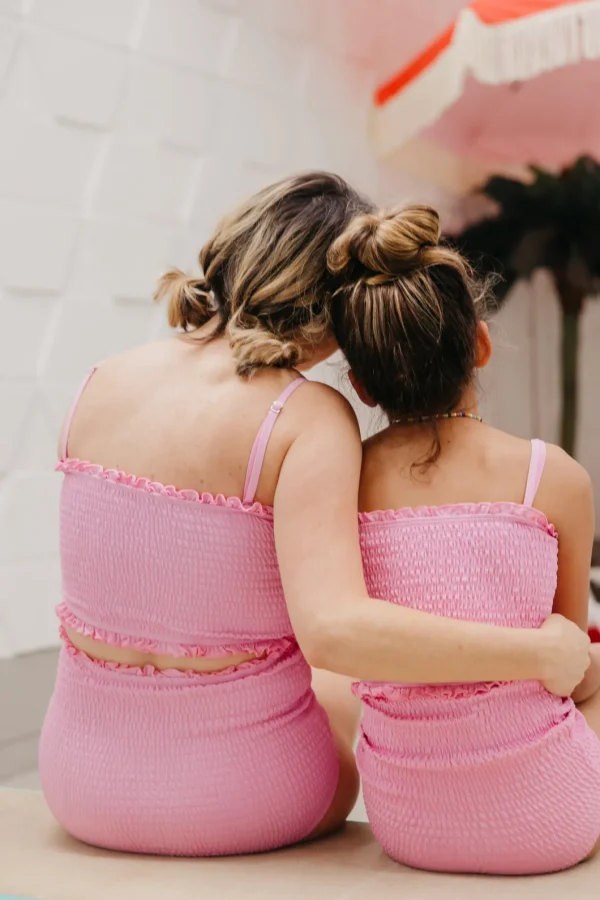 Ultimate Pink | Youth Smocked Bottoms