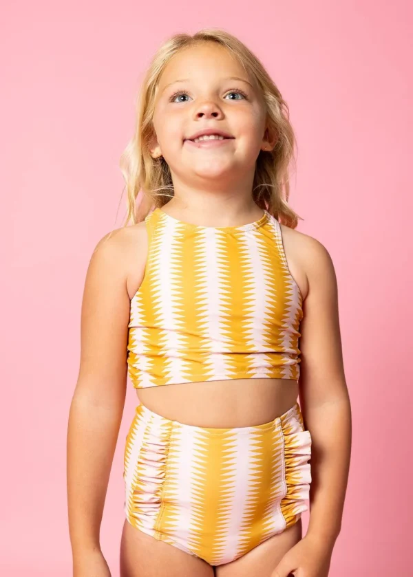 Vintage Triangles | Mini Racer Back Top