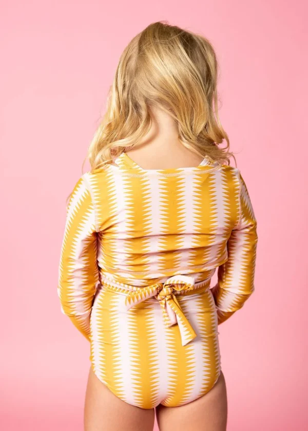 Vintage Triangles | Mini Wrap Top Rashguard