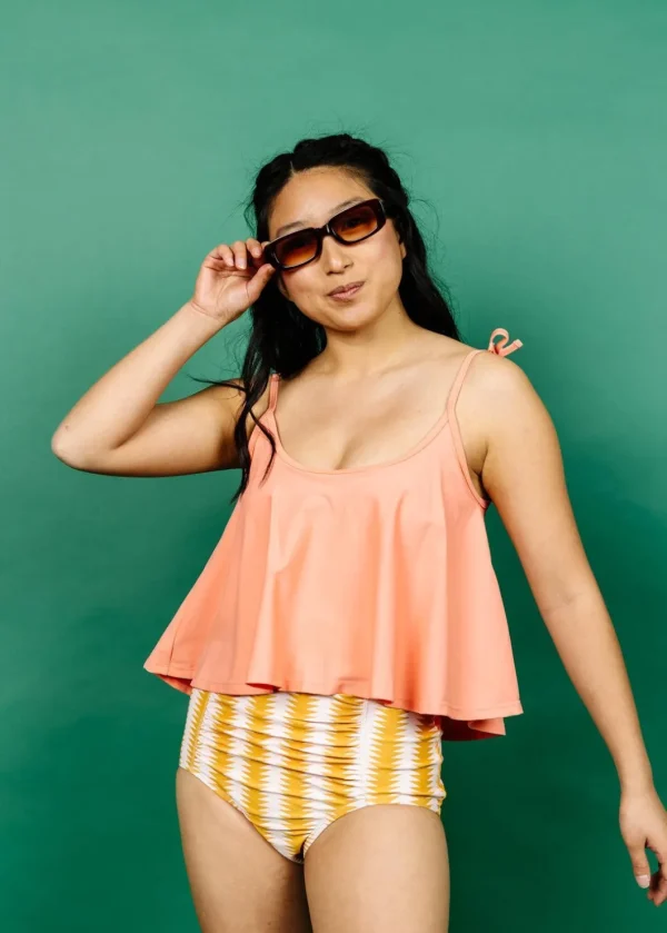 Vintage Triangles | Ruched Bottoms 2.0