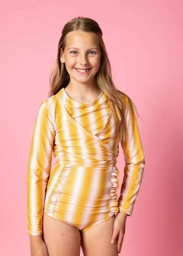 Vintage Triangles | Youth Wrap Top Rashguard