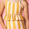 Vintage Triangles | Youth Peplum Top