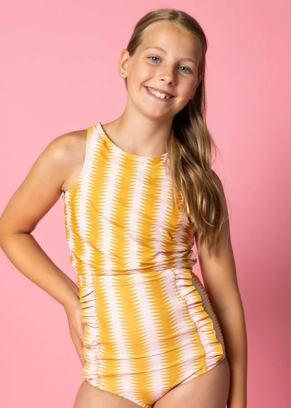 Vintage Triangles | Youth Racer Back Top