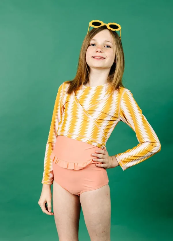 Vintage Triangles | Youth Wrap Top Rashguard