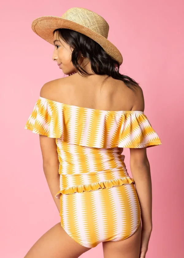 Vintage Triangles | Youth Ruffled Around Top