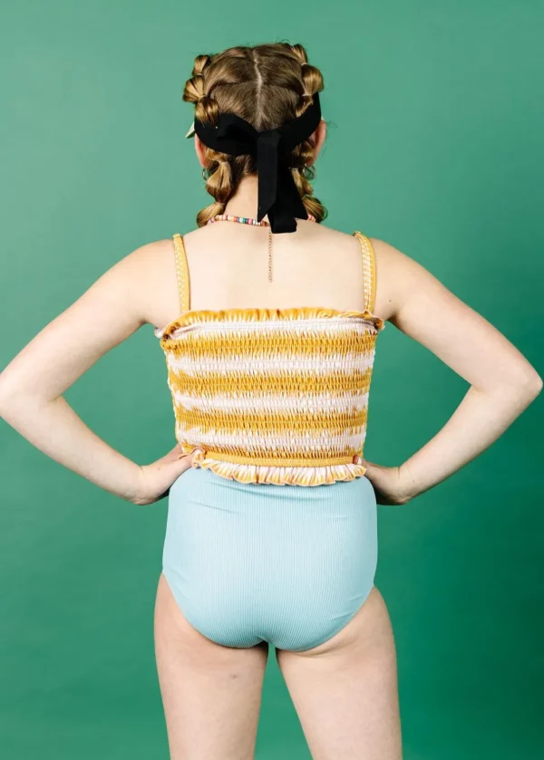 Vintage Triangles | Youth Bandeau Top