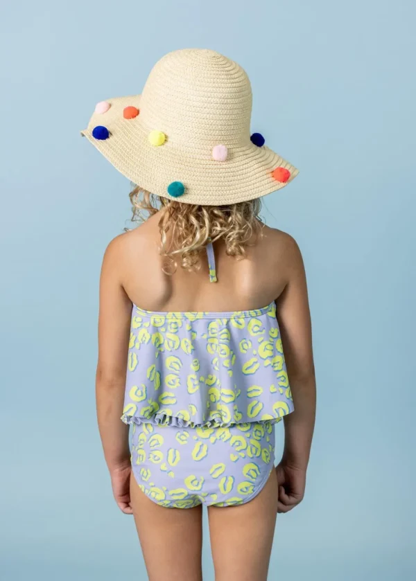 Vivid Cheetah | Mini Mid-Ruffle Bottoms