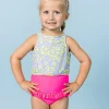 Vivid Cheetah | Mini Racer Back Top
