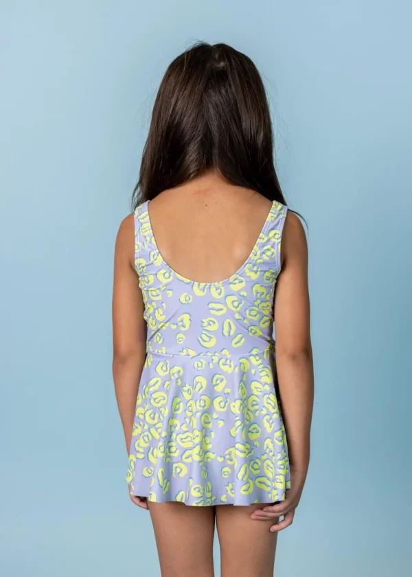Vivid Cheetah | Mini Skirted One-Piece