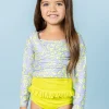 Vivid Cheetah | Mini Wrap Top Rashguard