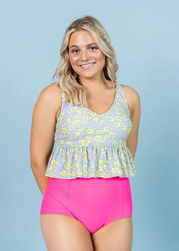 Vivid Cheetah | V-Neck Top