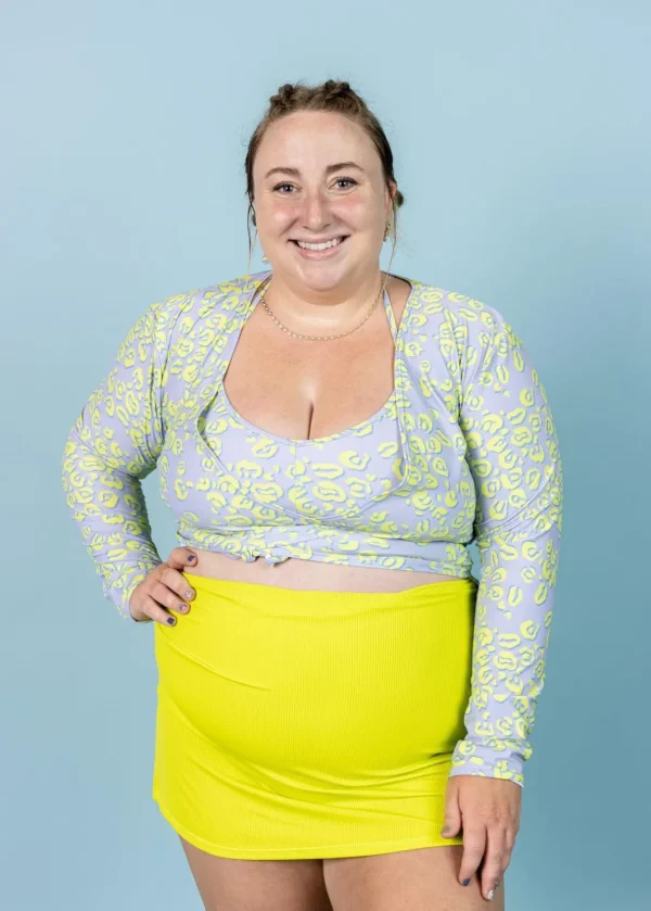 Vivid Cheetah | Wrap Top Rashguard