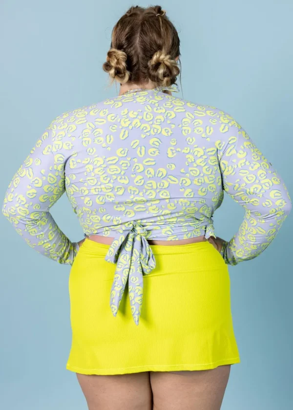 Vivid Cheetah | Wrap Top Rashguard