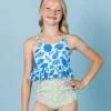 Vivid Cheetah | Youth Down in Front Ruffle Bottoms