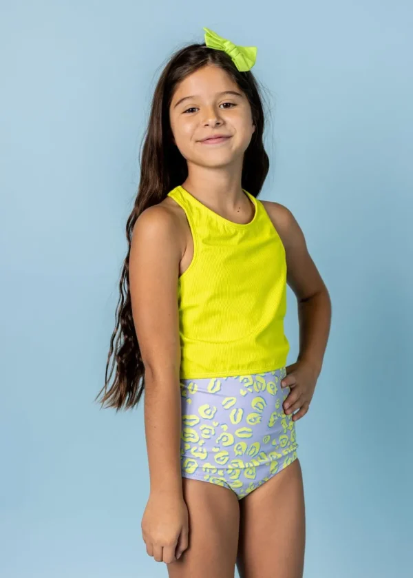 Vivid Cheetah | Youth High-Waisted Bottoms