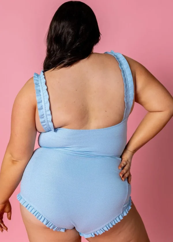 Waffled Barely Blue | All Ruffled Up Bottoms