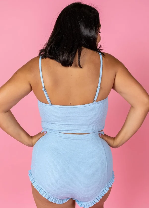 Waffled Barely Blue | All Ruffled Up Bottoms