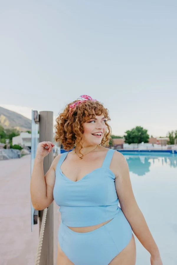 Waffled Barely Blue | Up High Bottoms
