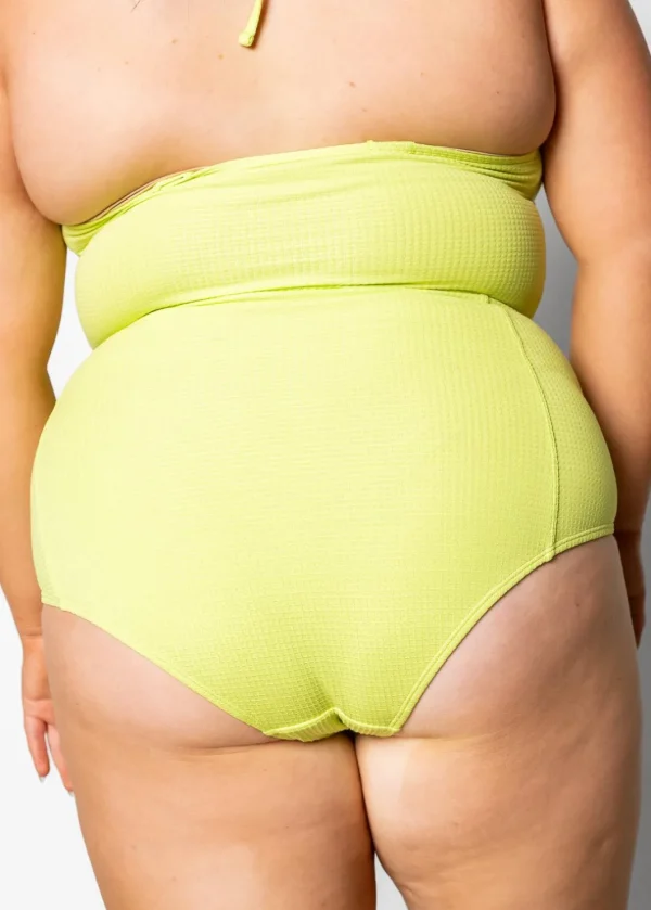 Waffled Glow Green | Extended High-Waisted Bottoms