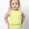 Waffled Glow Green | Mini High-Waisted Bottoms