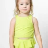 Waffled Glow Green | Mini Racer Back Top