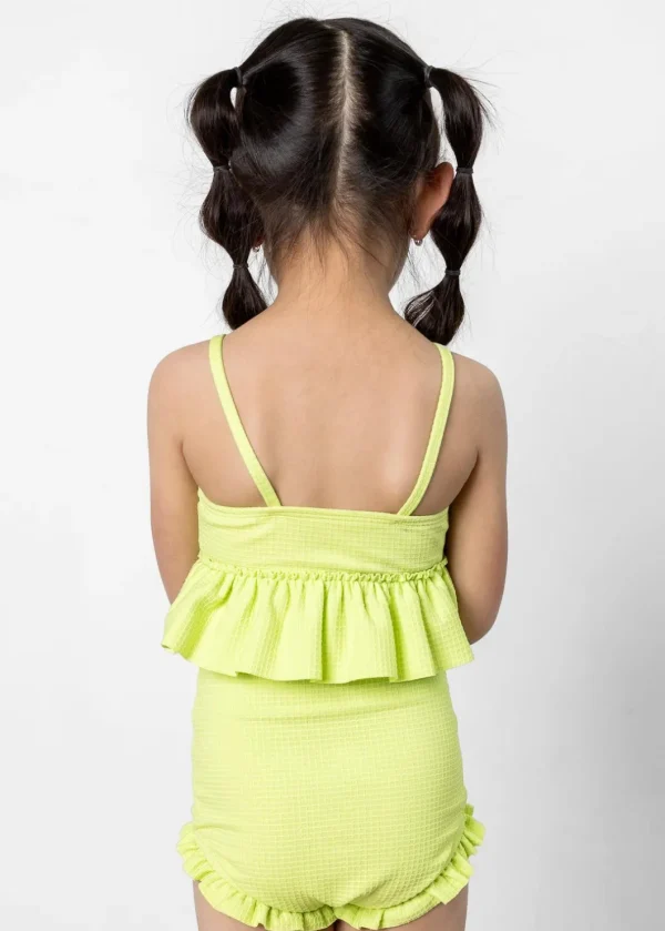 Waffled Glow Green | Mini All Ruffled Up Bottoms