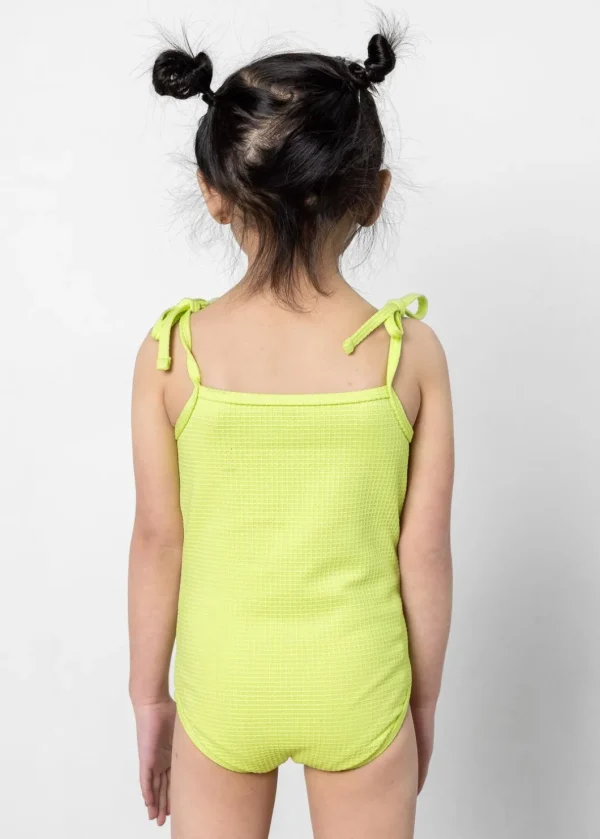 Waffled Glow Green | Mini Simply One-Piece