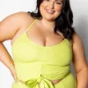 Waffled Glow Green | Tied-Up Top