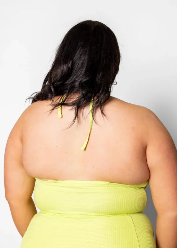 Waffled Glow Green | Tied-Up Top