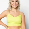 Waffled Glow Green | VD Crop Top