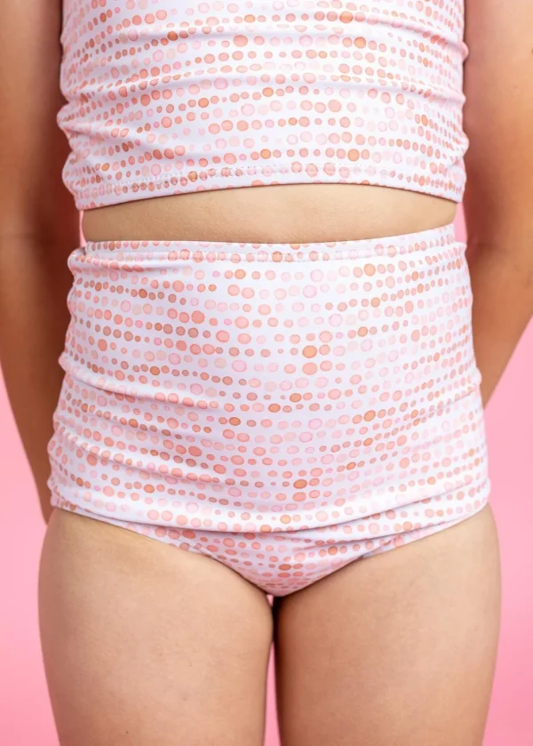 Watercolor Dots | Mini High-Waisted Bottoms