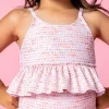 Watercolor Dots | Mini Peplum Top