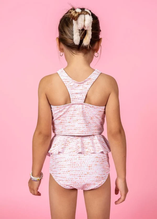 Watercolor Dots | Mini Racer Back Top