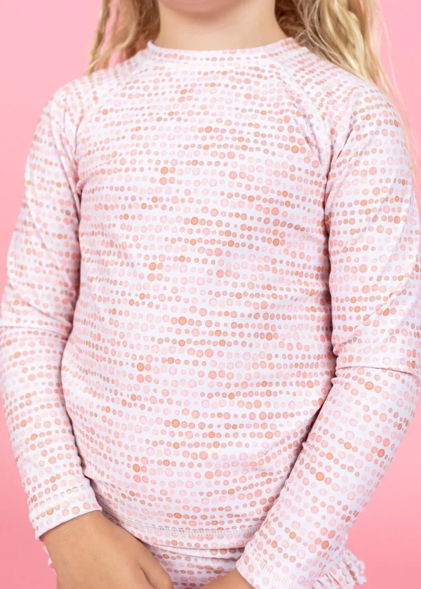 Watercolor Dots | Mini Rashguard Top (Unisex)