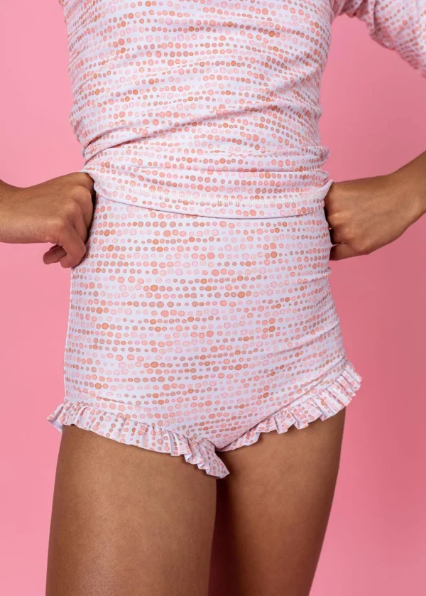 Watercolor Dots | Youth All Ruffled Up Bottoms