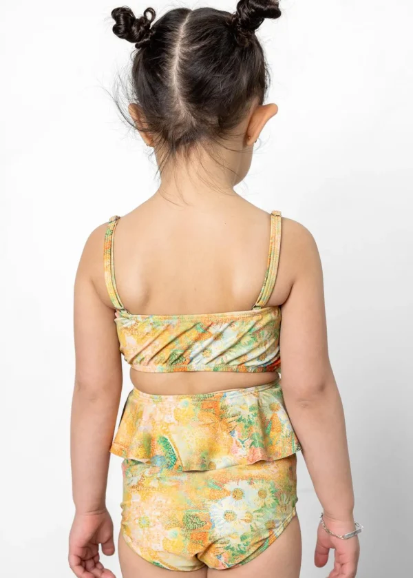 Wonderland Floral | Mini Oversized Ruffle Top