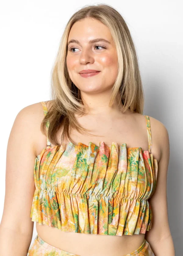 Wonderland Floral | Oversized Ruffle Top