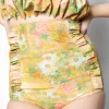Wonderland Floral | Youth Down in Front Ruffle Bottoms