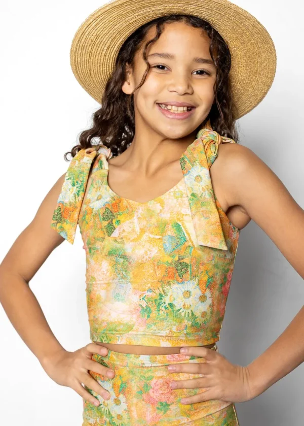 Wonderland Floral | Youth Knot Top