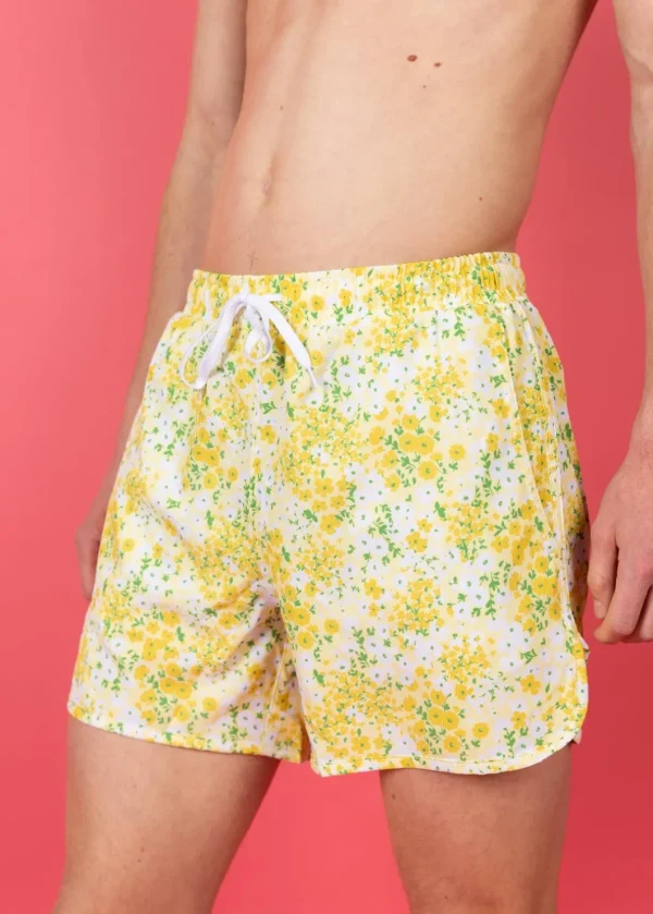 Yellow Meadow | Mens Retro Shorties