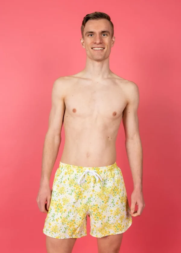 Yellow Meadow | Mens Retro Shorties