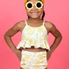 Yellow Meadow | Mini Down in Front Ruffle Bottoms