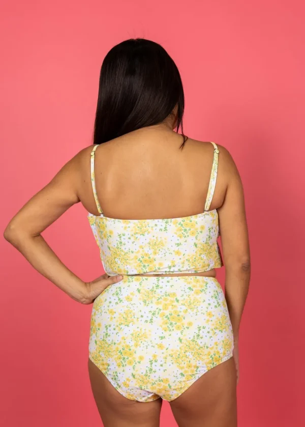 Yellow Meadow | Oversized Ruffle Top