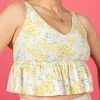 Yellow Meadow | V-Neck Top