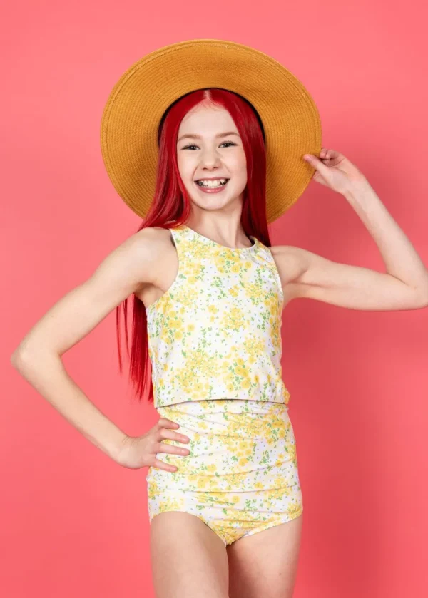 Yellow Meadow | Youth High-Waisted Bottoms